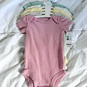 Carter's Pastel Ribbed Baby Bodysuit
